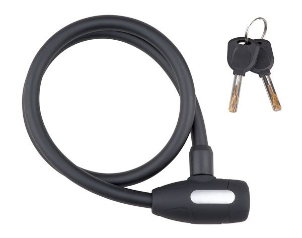 PRO-T Zámek spirála PRO-T Plus M12 x 80cm Černá