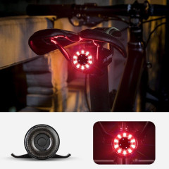 LED světlo zadní (5 světelných módů) s micro USB černé (3)