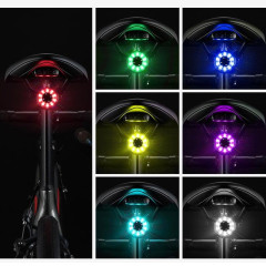 LED světlo zadní (5 světelných módů) s micro USB černé (7)