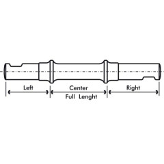 TWN Středová osa na klínek- 143mm